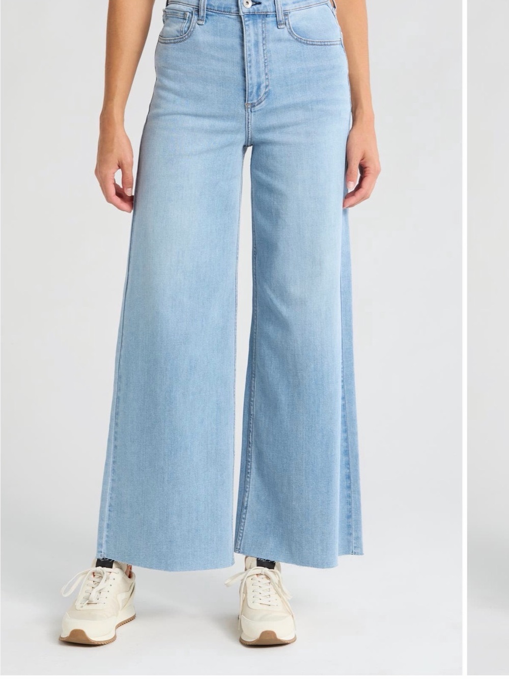 rag & bone Serena Light Blue Wide Leg High-Rise Jeans